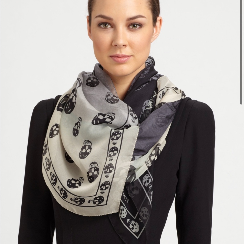 Skull Silk Scarf.
